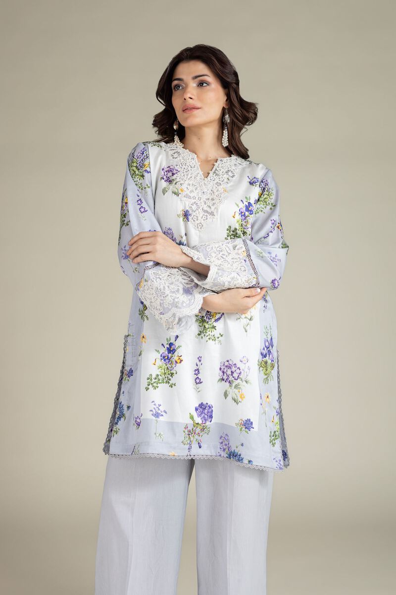 Embroidered | Satin | Tailored 2 Piece | Top and Bottom | USD 60.00