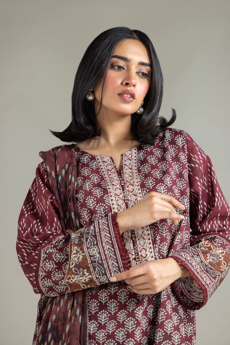 Embroidered | Lawn | Three-Piece Lawn Suit | USD 65.00