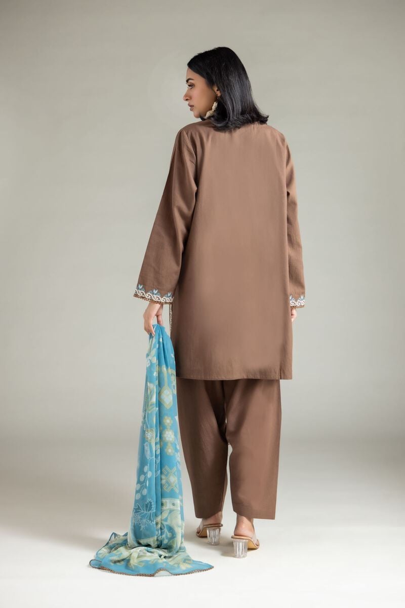 Embroidered | Cambric | Tailored 3-Piece Set | USD 70.00