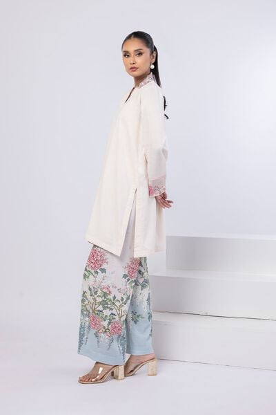 Printed | Dull Raw Silk | Pants | USD 18.00