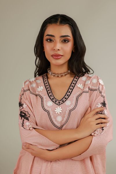 Embroidered | Cotton Dobby | Floral Cotton Kurta | USD 35.00