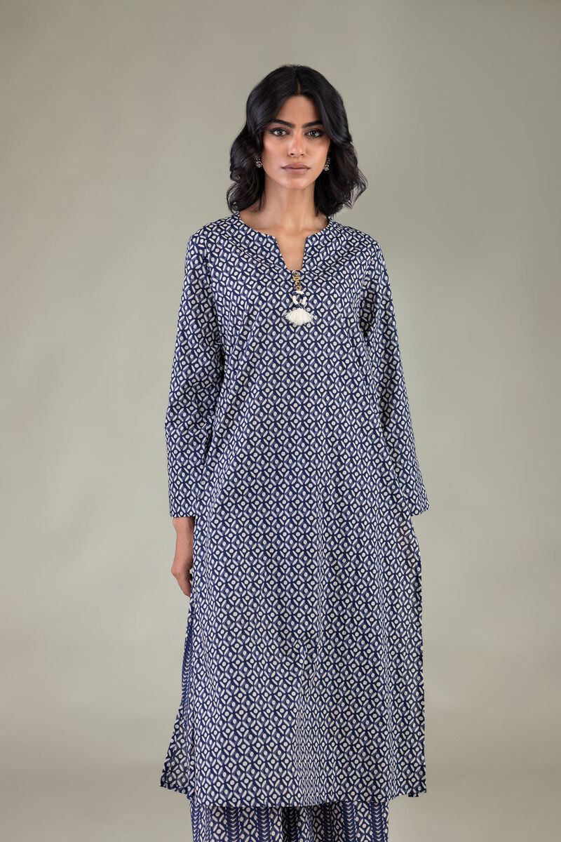 Printed | Cambric | Printed Longline Kurta | USD 35.00