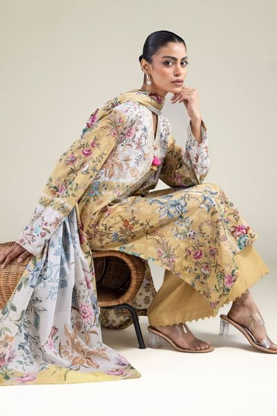 Embroidered | Broshia | Floral Tailored 3-Piece | USD 75.00