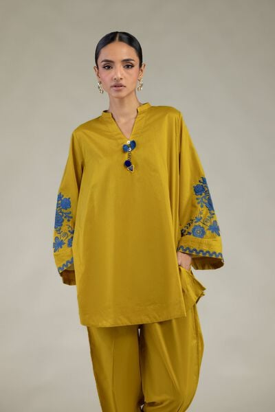 Embroidered | Cambric | Floral Cambric Kurta | USD 35.00