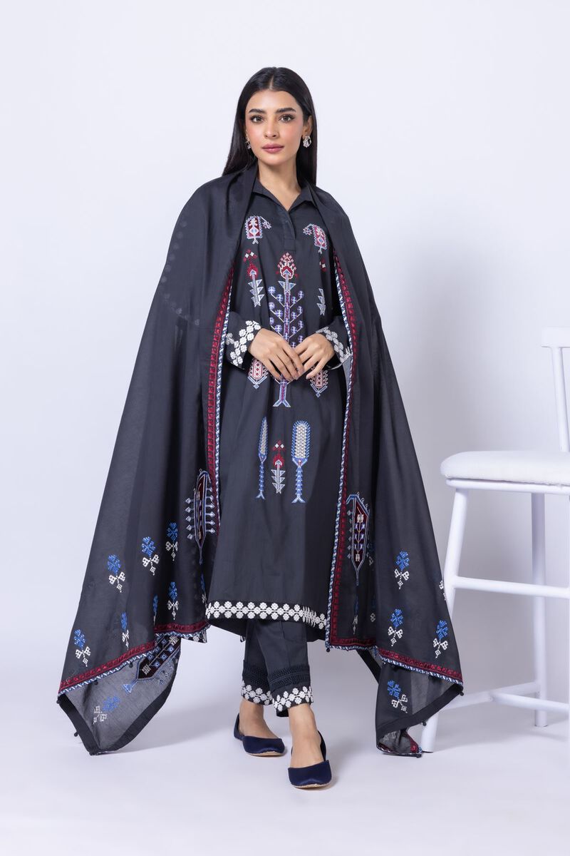 Embroidered | Crosshatch Poplin | Pants | USD 6.00