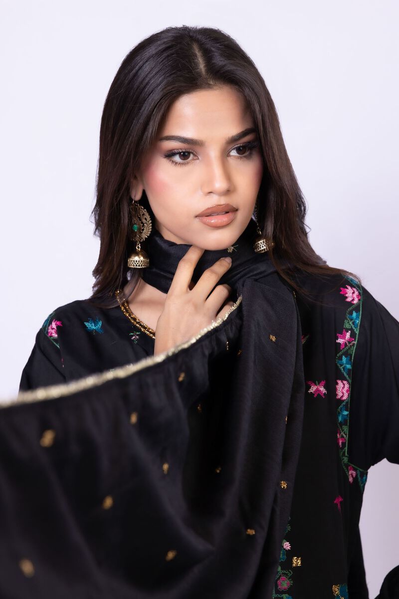 Embroidered | Tusser Silk | Dupatta | USD 25.00