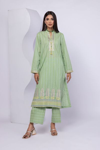 Embroidered | Lurex Stripes | Kurta | USD 20.00