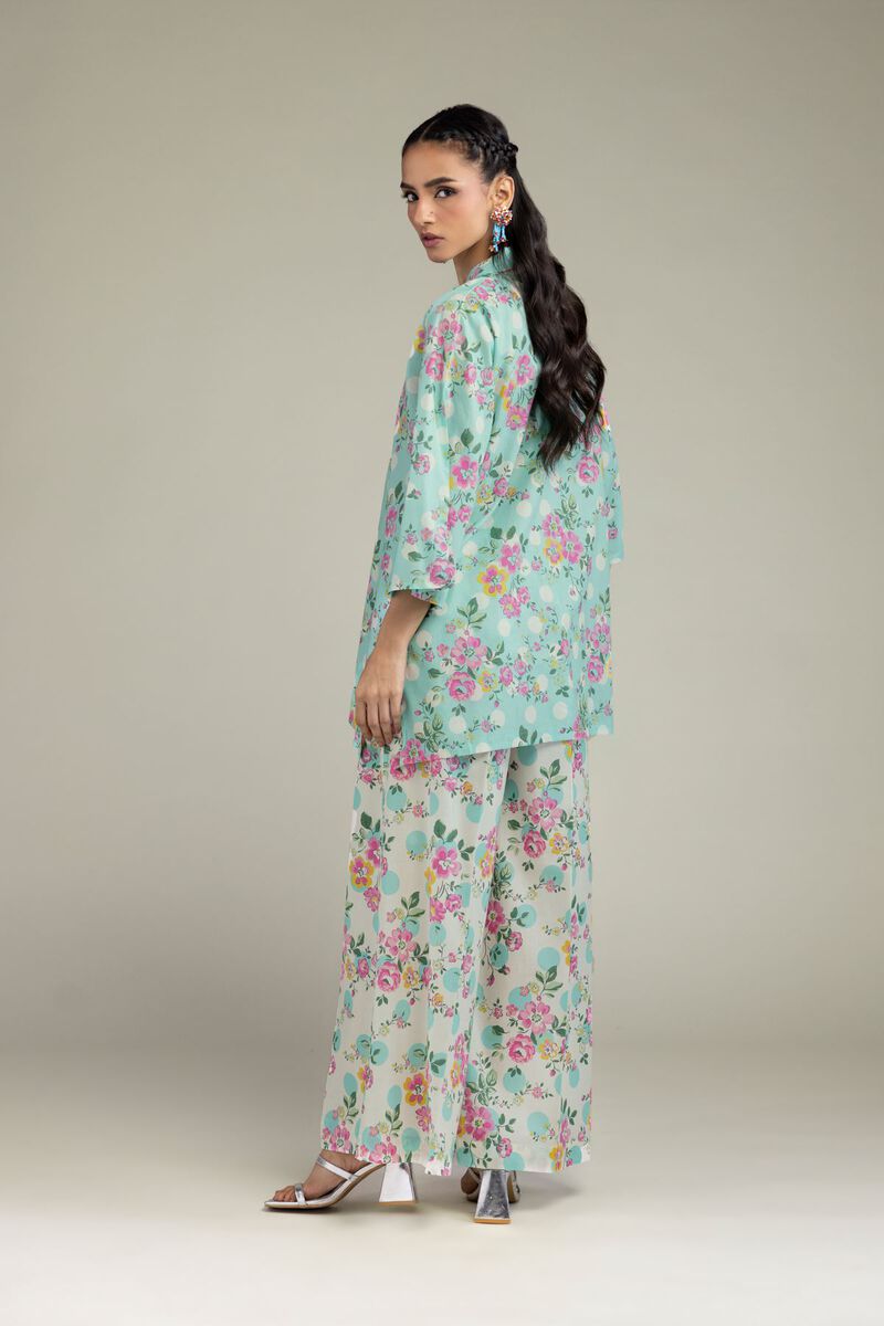 Printed | Cambric | Floral Mint Kurta | USD 21.00
