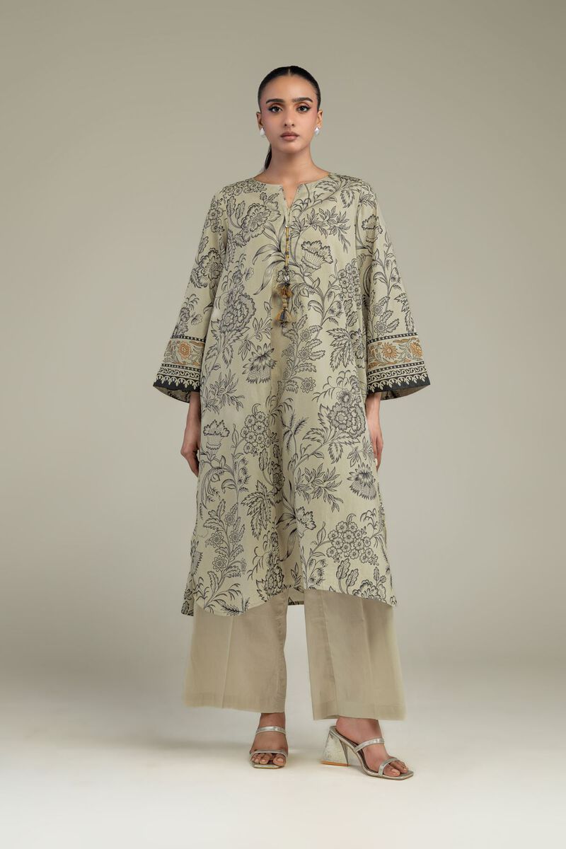 Printed | Cambric | Solid Beige Pants | USD 30.00