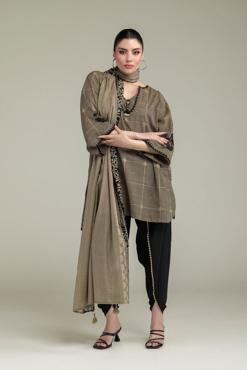 Embroidered | Lawn | Beige Lawn Dupatta | USD 30.00