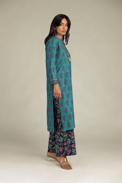 Embroidered | Cambric | Floral Black Pants | USD 30.00