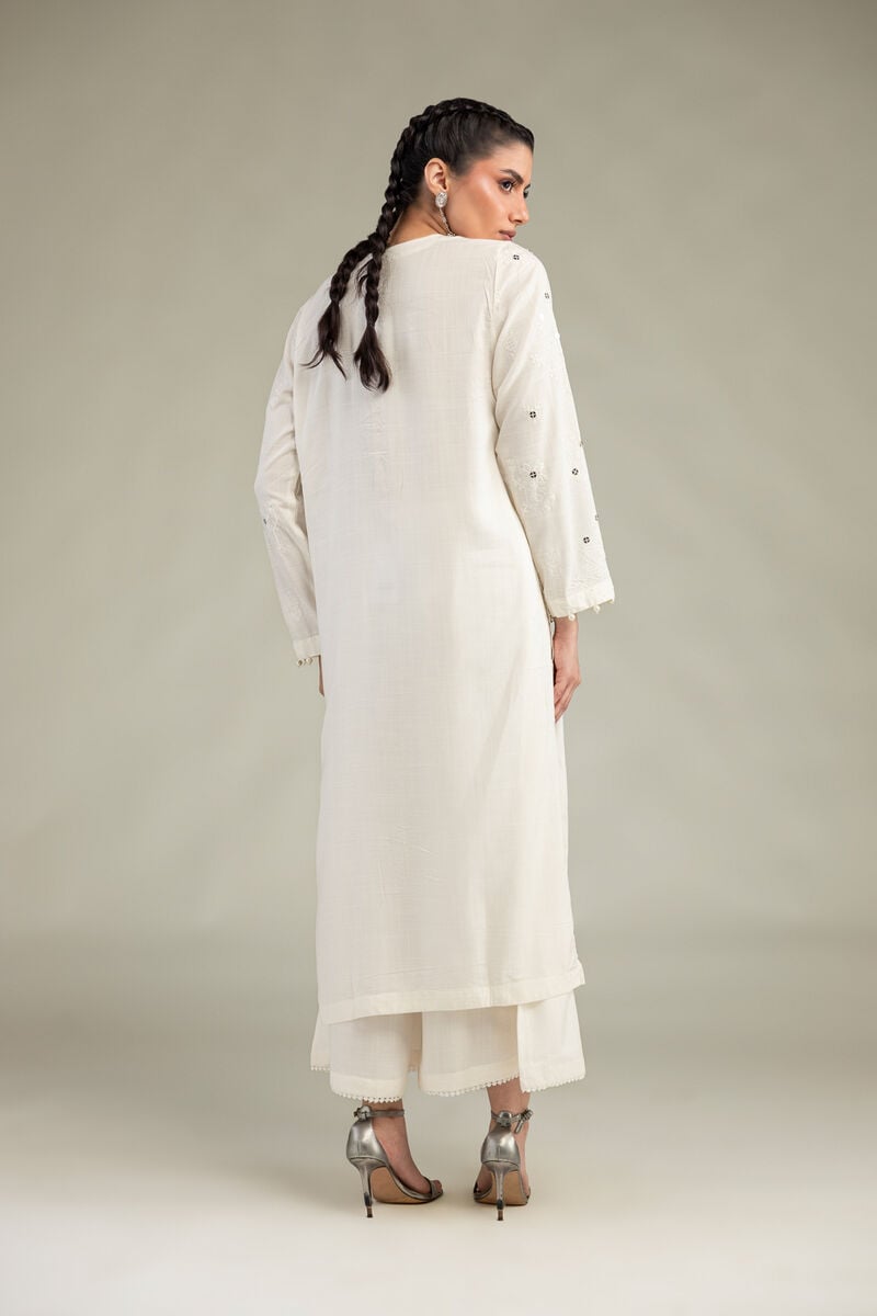 Embroidered | Raw Silk | Floral Silk Kurta | USD 60.00