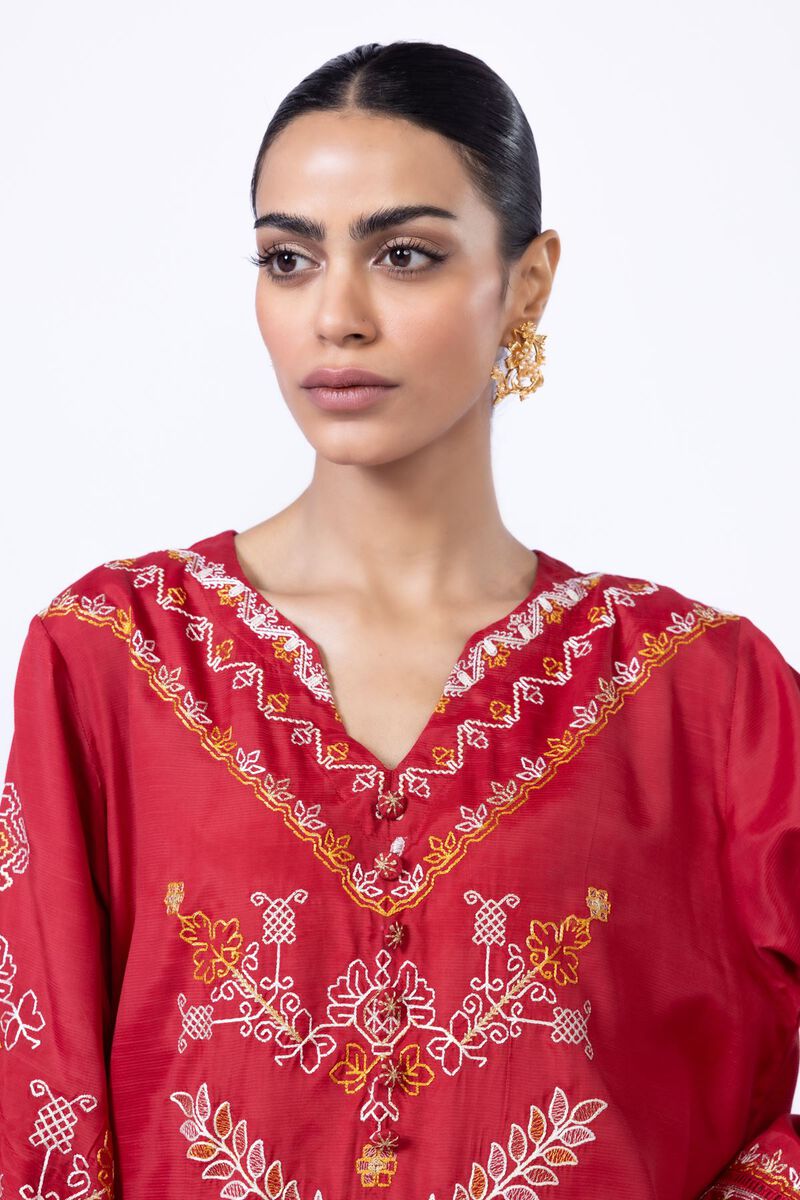 Embroidered | Thai Silk | Kurta | null