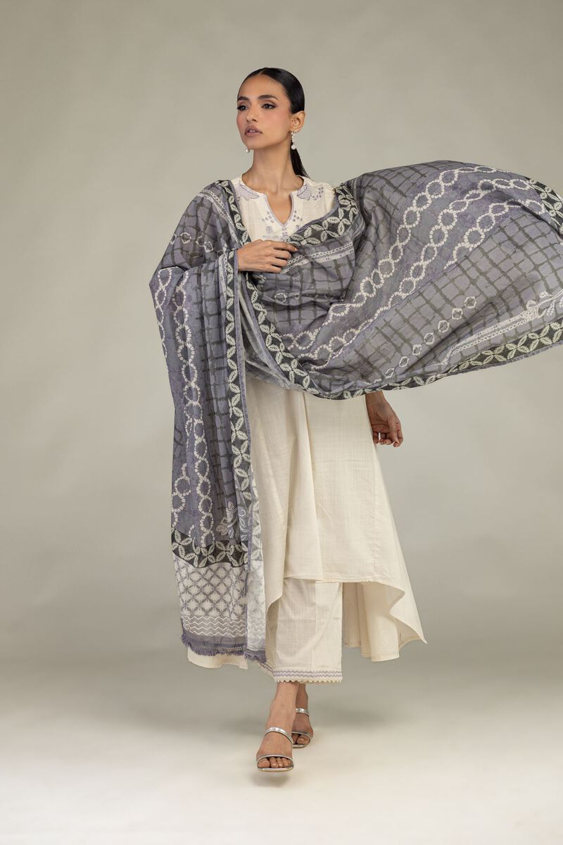 Textured Cotton | Embroidered | Textured Cotton Pants | USD 30.00