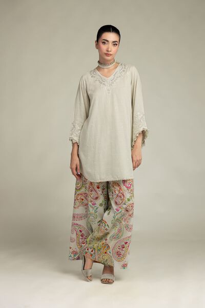 Embroidered | Raw Silk | Raw Silk Pants | USD 35.00