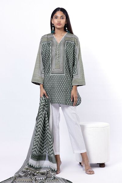 Printed | Lawn | Fabrics 2 Piece | Top and Dupatta | USD 12.50