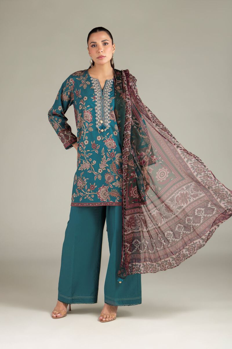 Embroidered | Cotton Dobby | Cotton Tailored 3-Piece | USD 70.00
