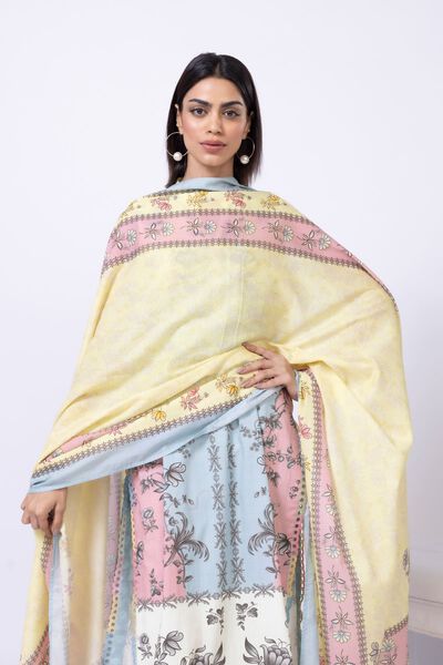 Printed | Slub lawn | Dupatta | USD 20.00