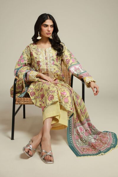Embroidered | Textured Lawn | Tailored Lawn 3-Piece | USD 65.00
