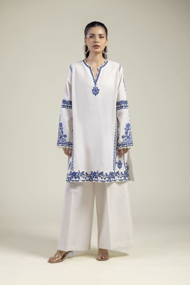 Embroidered | Cotton Dobby | 2-Piece Tailored Set | USD 70.00