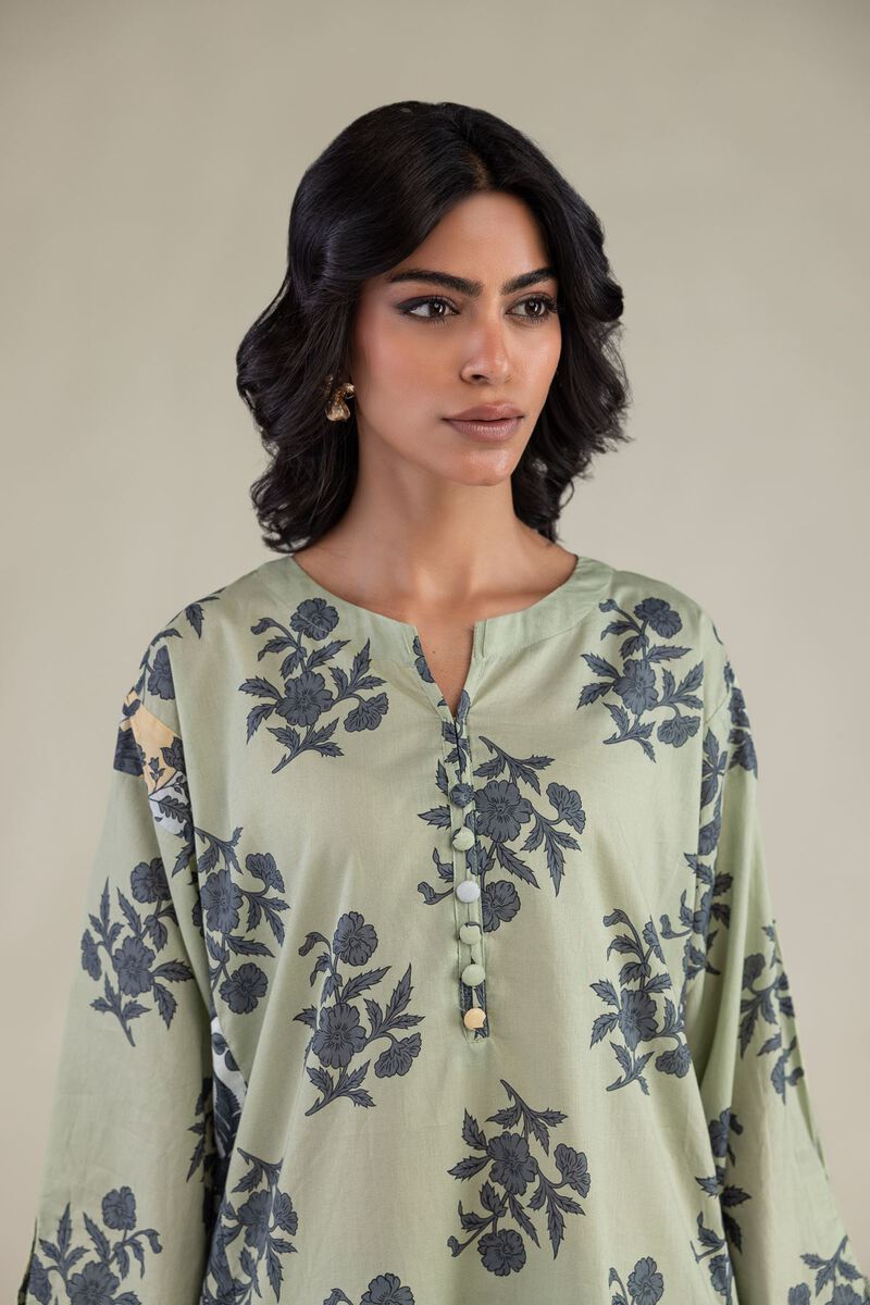 Embroidered | Cambric | Floral Short Kurta | USD 35.00