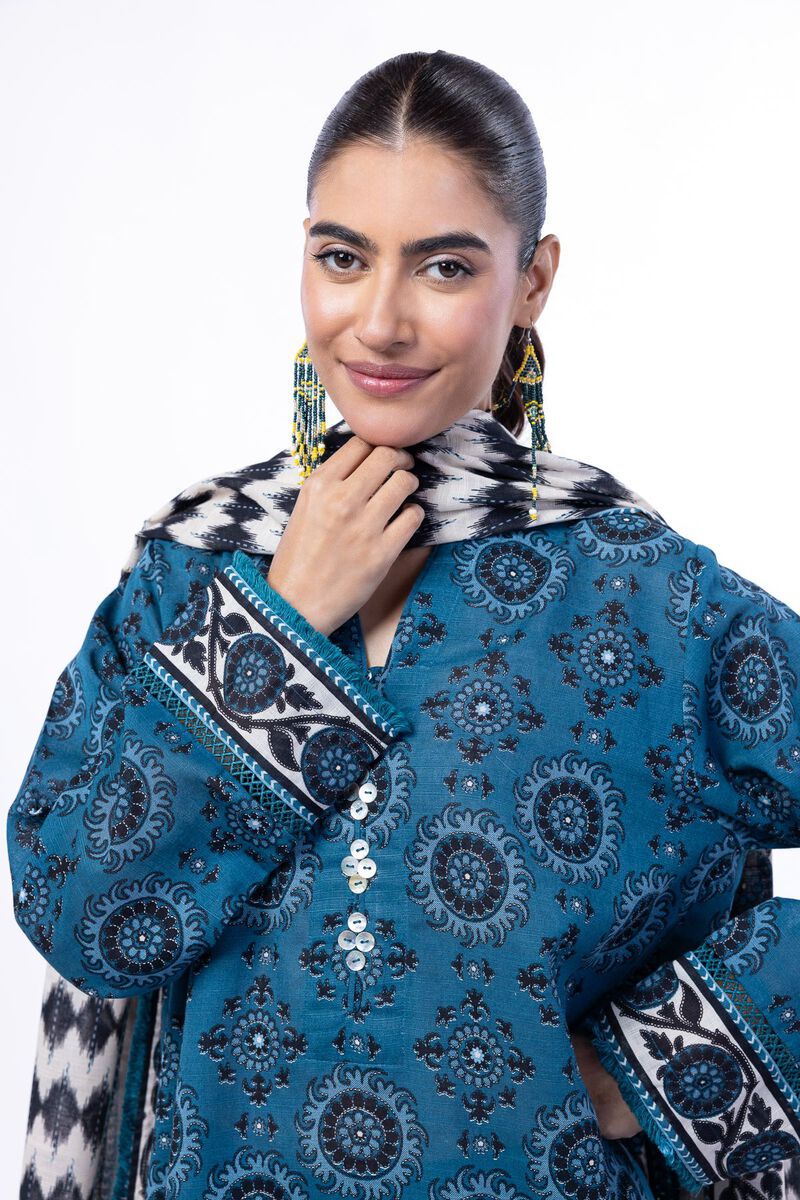 Printed | Light Khaddar | Tailored 3 Piece | USD 45.00