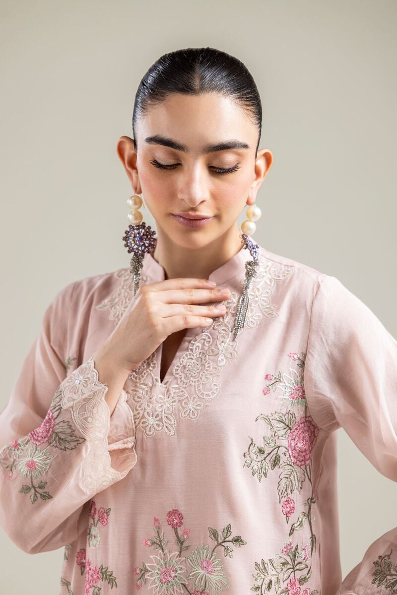 Paper Silk | Pink Festive Kurta | USD 70.00