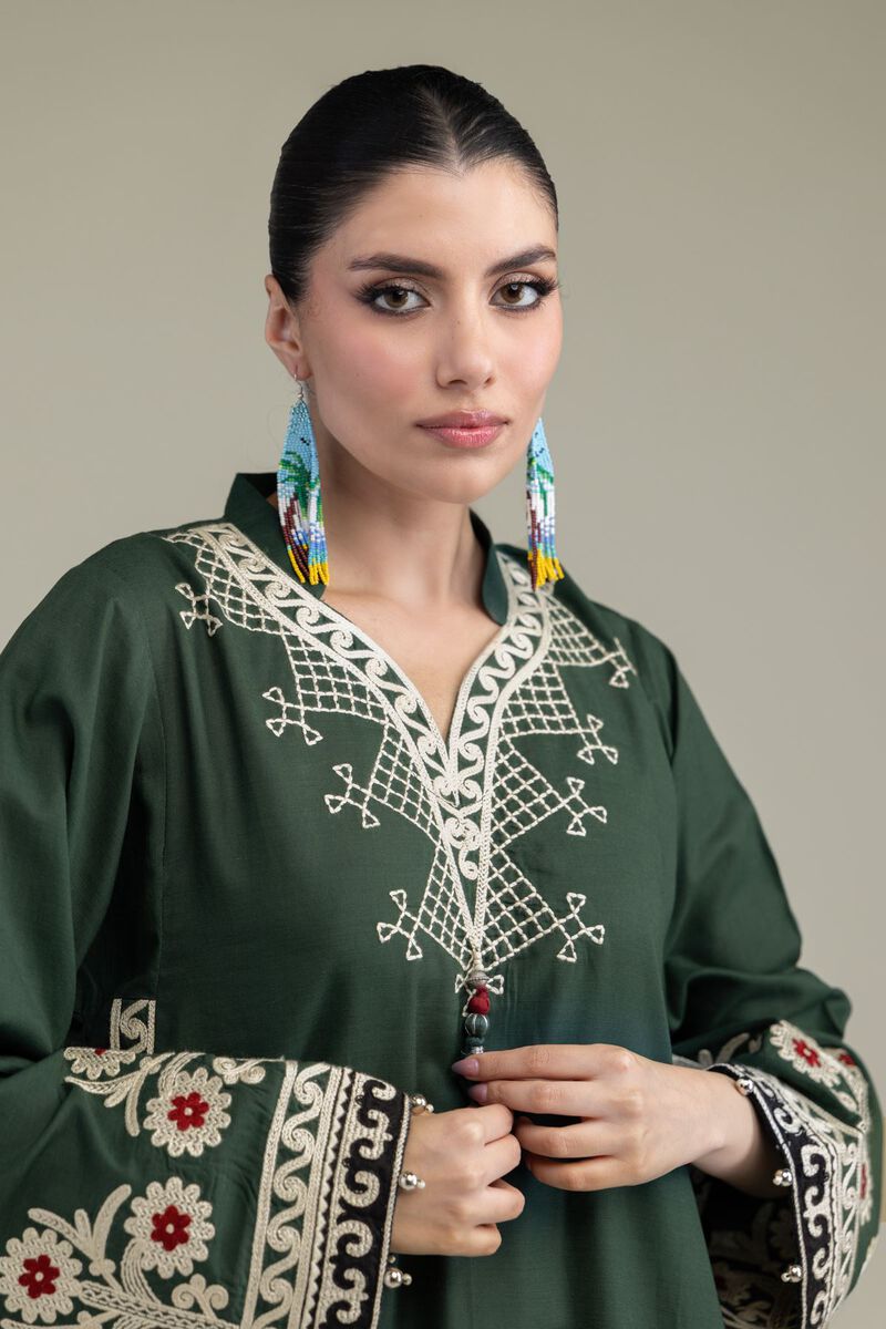 Embroidered | Raw Silk | Short Silk Kurta | USD 13.50