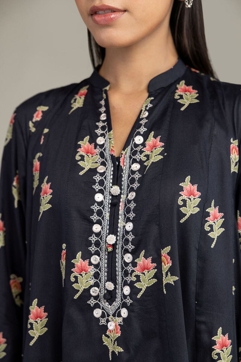 Embroidered | Cotton Viscose | Long Cotton Kurta | USD 45.00