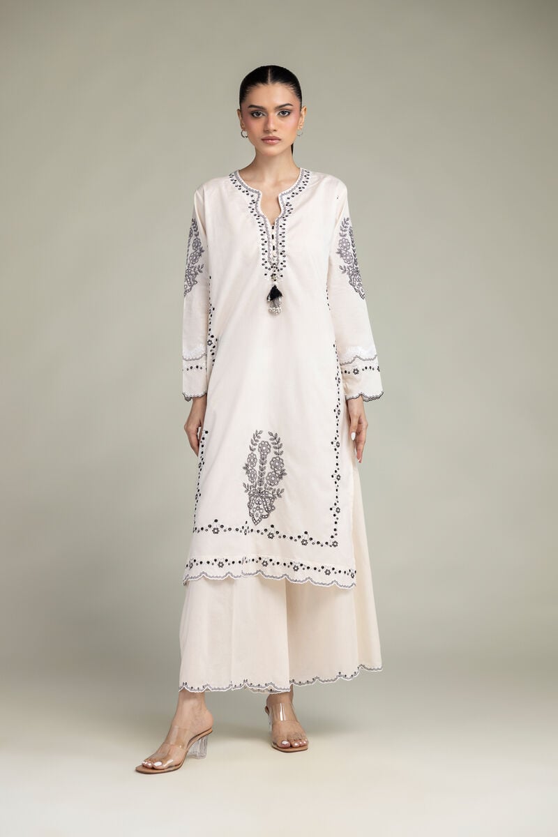 Embroidered | Cambric | Floral Cambric Kurta | USD 45.00