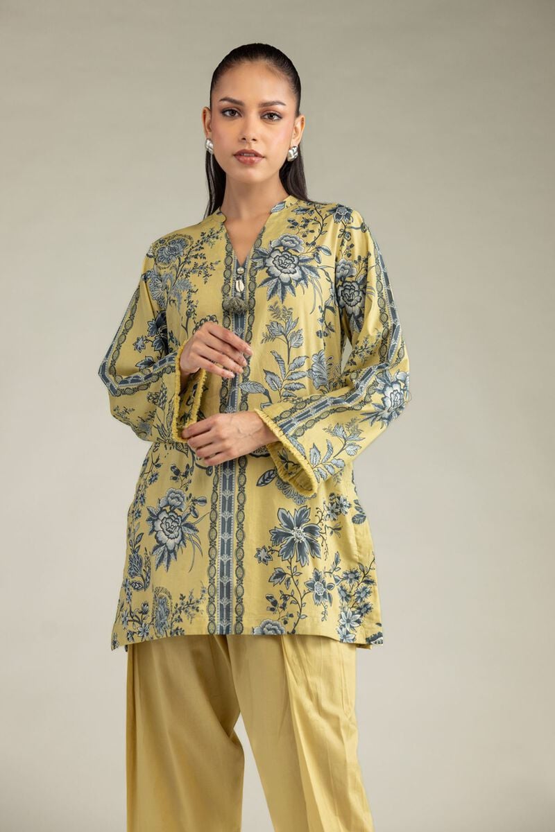 Printed | Cambric | Short V-Neck Kurta | USD 35.00