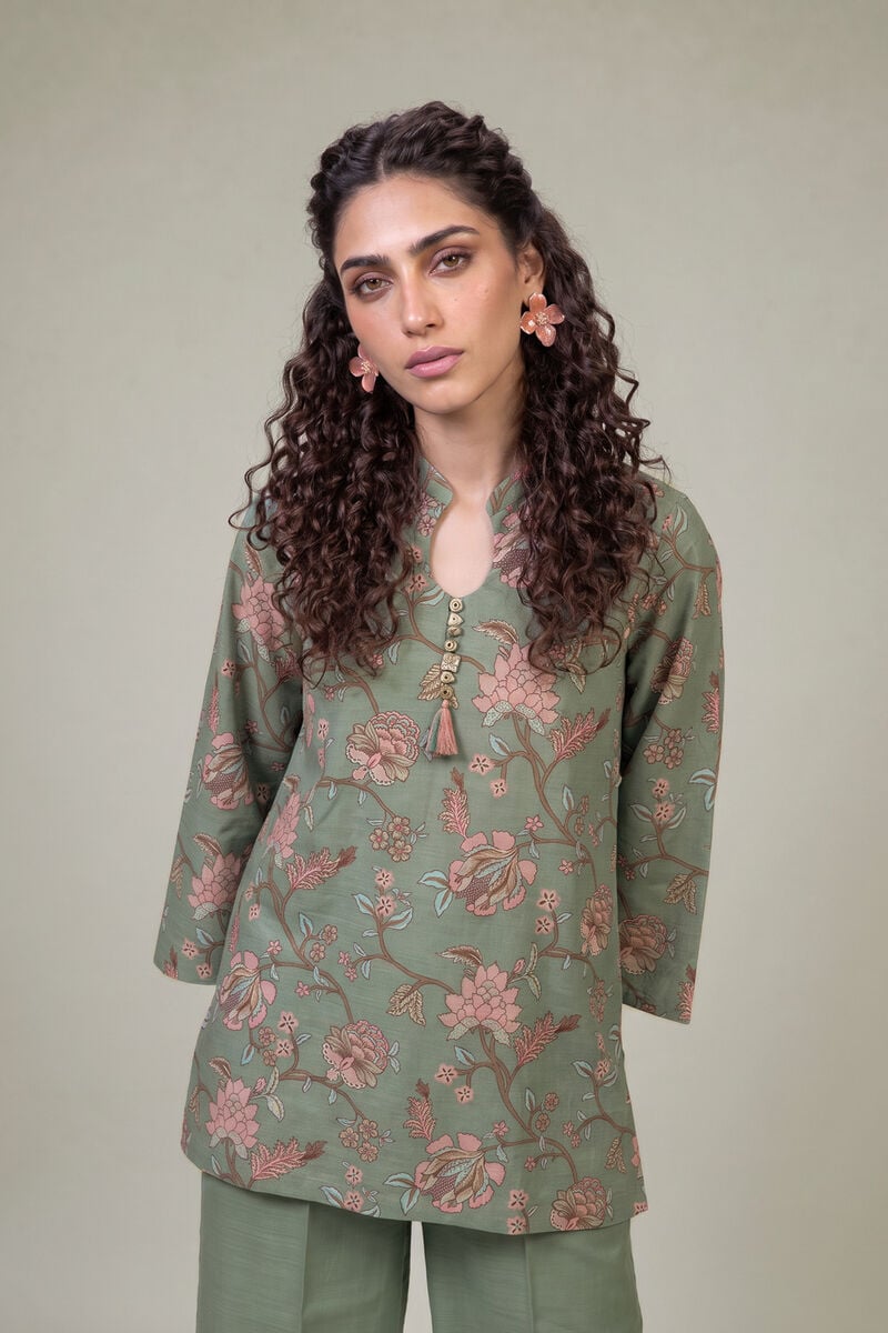 Printed | Light Khaddar | Short Khaddar Kurta | USD 35.00