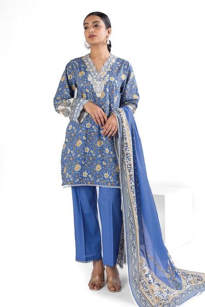 Embroidered | Lawn | Fabrics 3 Piece | USD 20.00