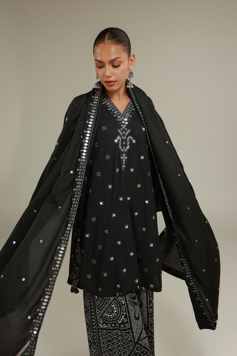 Embroidered | Polyester Silk | Draped Gota Dupatta | USD 40.00