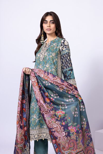Embroidered | Tusser Silk | Dupatta | USD 13.50