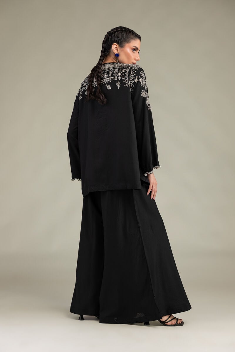 Embroidered | Raw Silk | Solid Silk Pants | USD 40.00