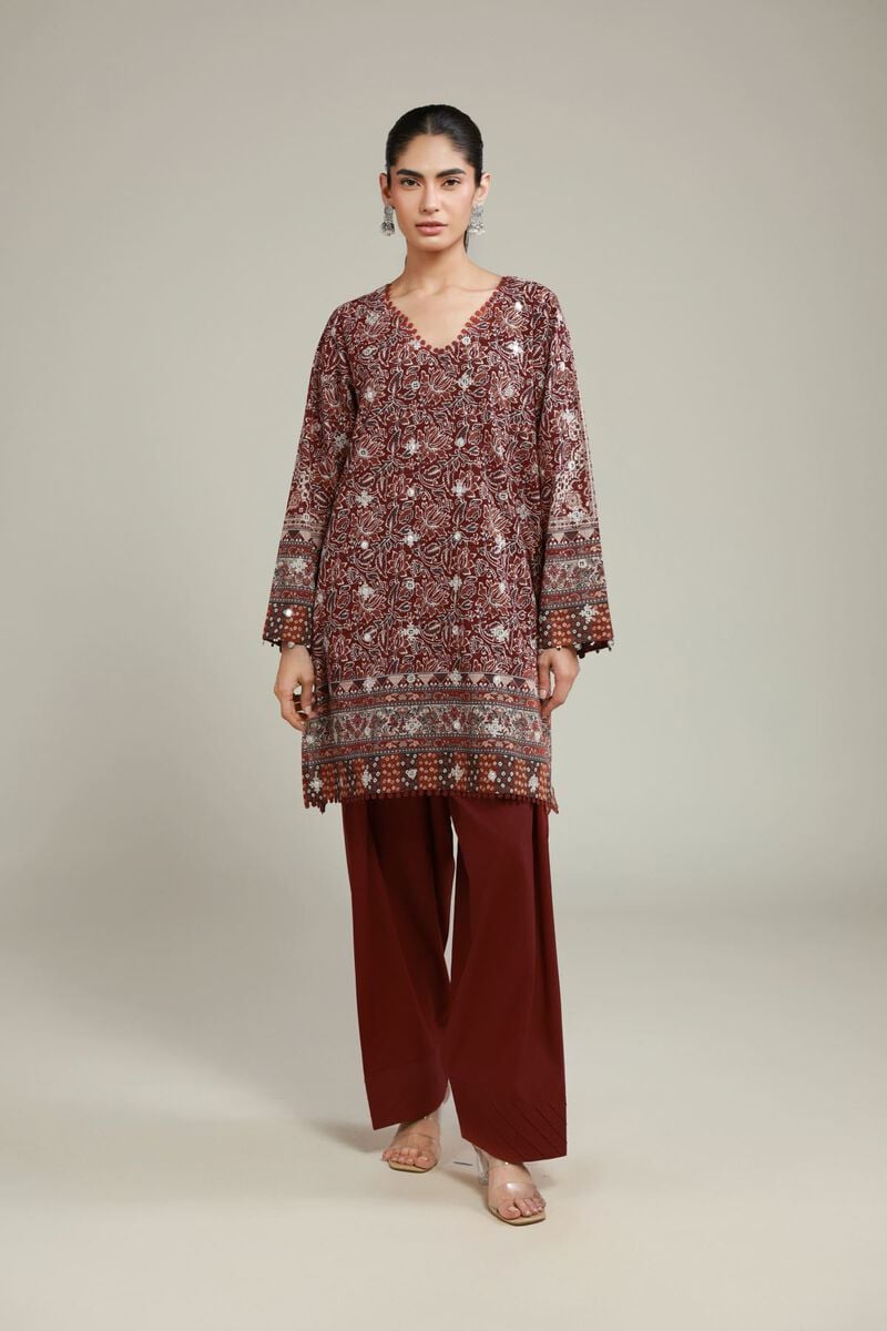 Embroidered | Messuri | Tailored 2 Piece | Top and Bottom | USD 55.00