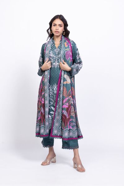 Printed | Satin | Dupatta | USD 8.50