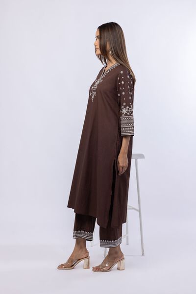 Embroidered | Crosshatch Poplin | Pants | USD 15.00