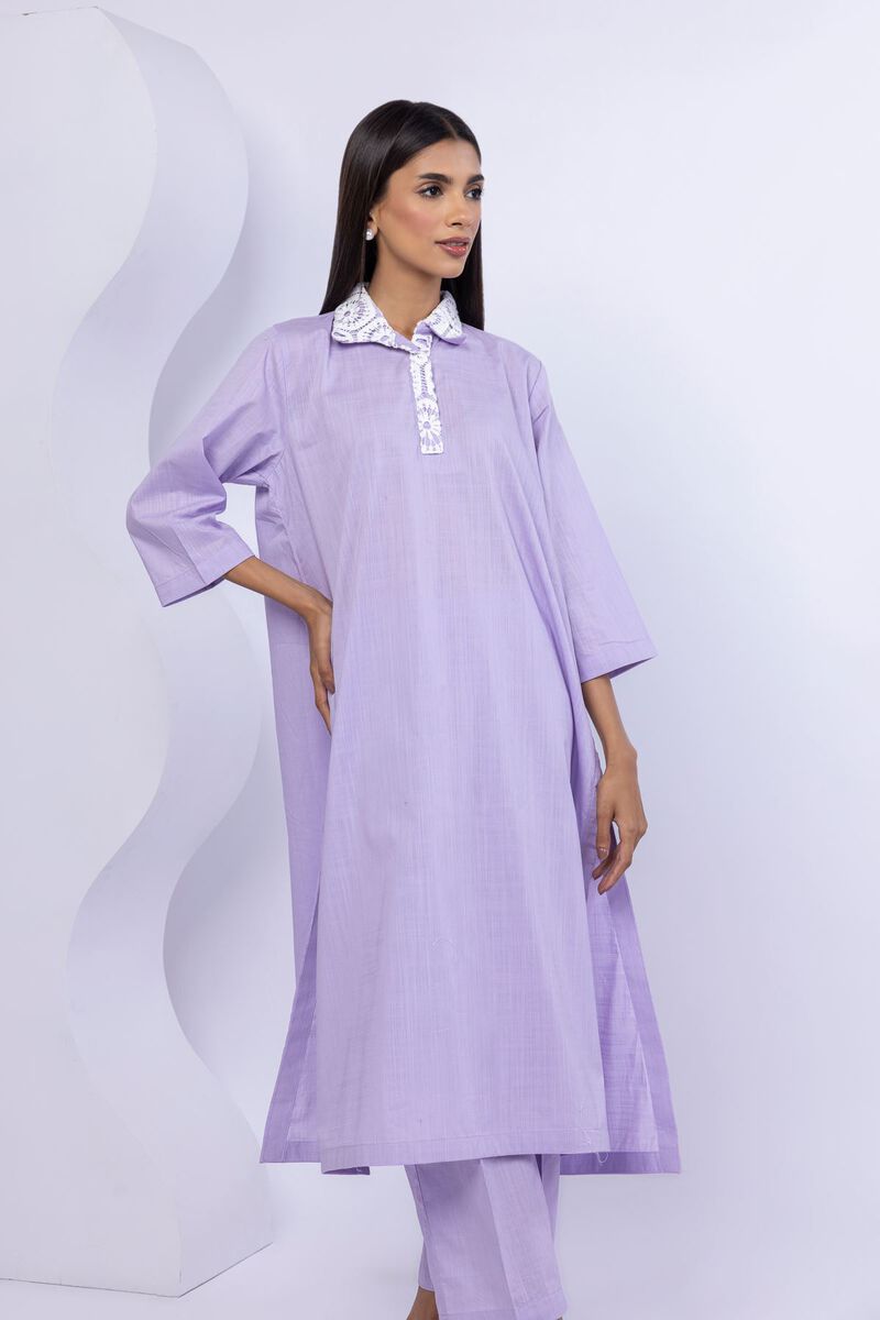 Embroidered | Crosshatch Poplin | Kurta | USD 15.00