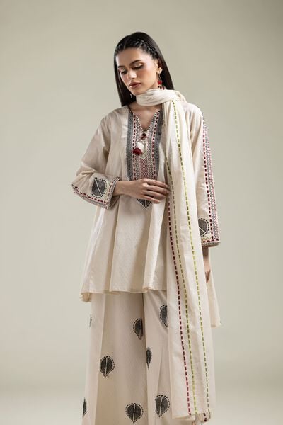 Embroidered | Lawn | Lawn Geometric Dupatta | USD 30.00