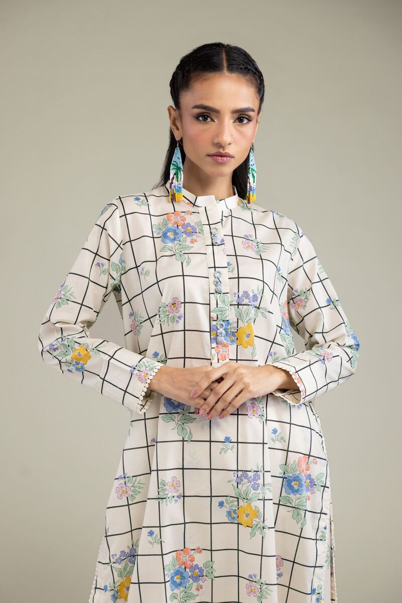 Printed | Cambric | Cambric Floral Kurta | USD 21.00