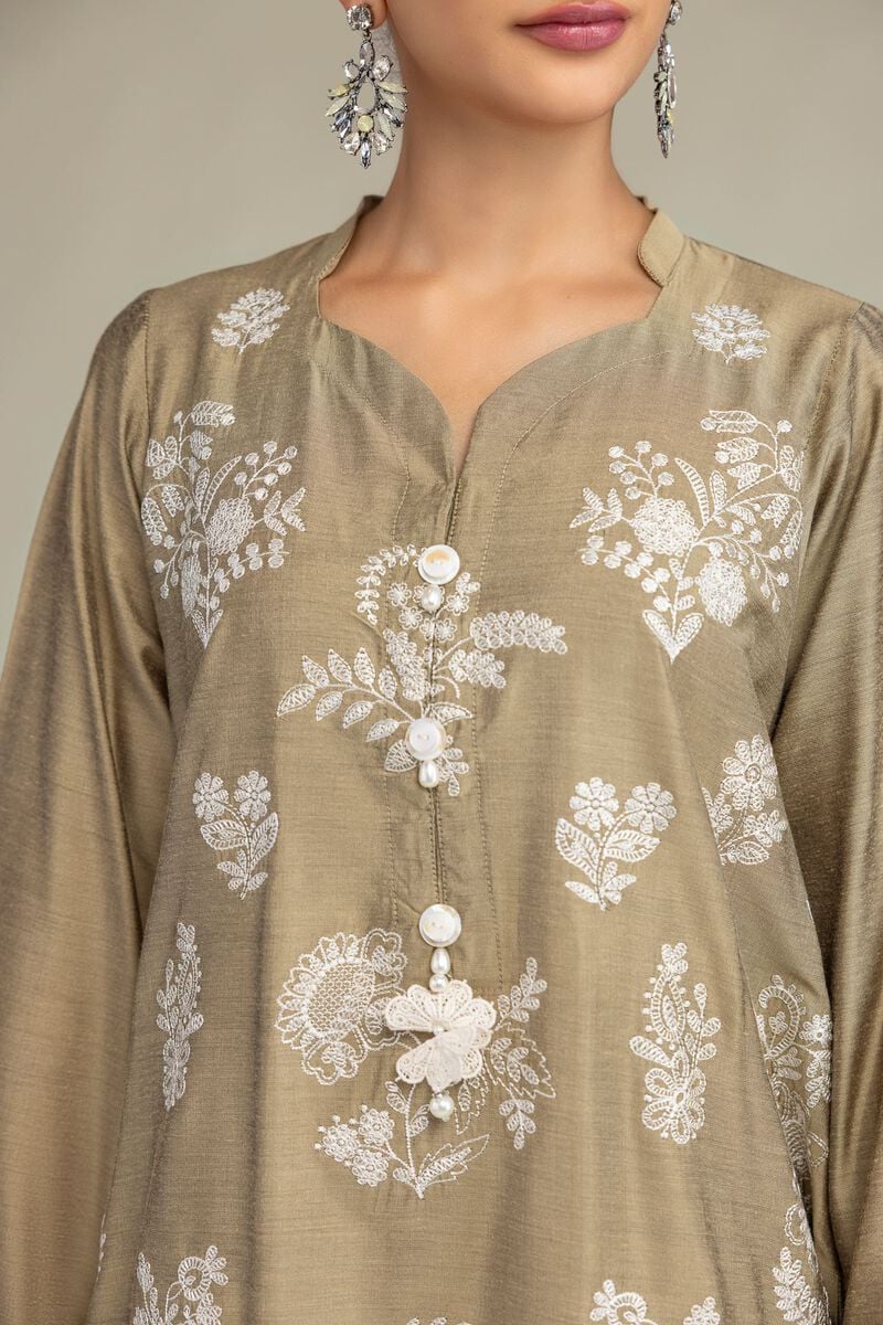 Printed | Raw Silk | Floral Silk Kurta | USD 55.00