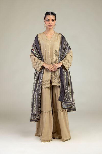 Embroidered | Raw Silk | Raw Silk Pants | USD 35.00