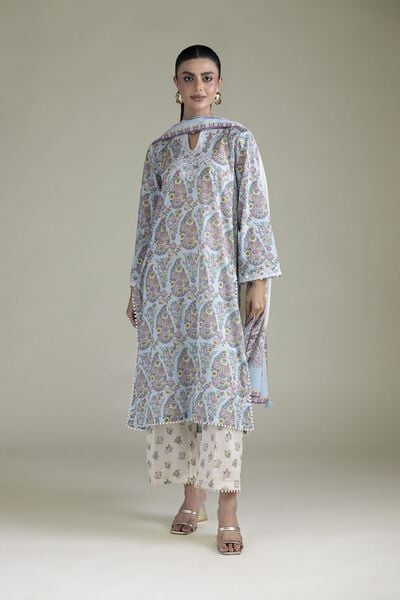 Embroidered | Cambric | Cambric Tailored 3-Piece | USD 65.00