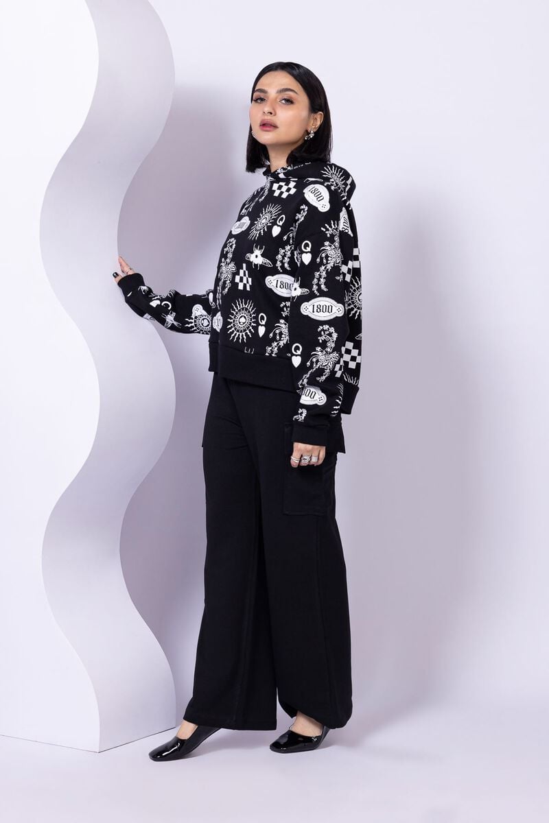 Printed | Cotton Polyester Fleece | Hoodie | USD 7.50