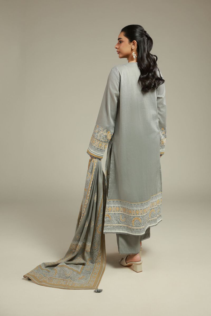 Printed | Cambric | 3-Piece Tailored Set | USD 65.00