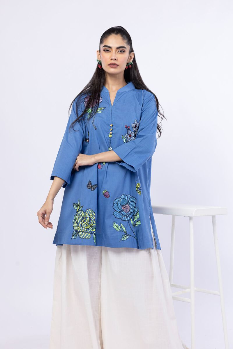 Embroidered | Crosshatch Poplin | Kurta | USD 15.00