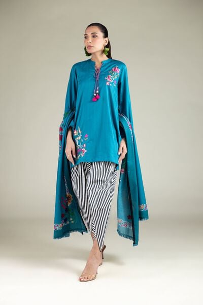 Embroidered | Cotton Dobby | Embroidered Cotton Shalwar | USD 25.00