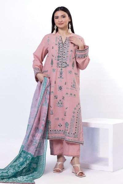 Embroidered | Cotton | Tailored 3 Piece | USD 35.00